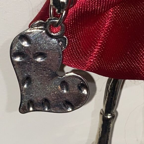 Le Amiche Silver-Tone Red Dress Crystal Doll Charm W/Chain for Women - Picture 5 of 8